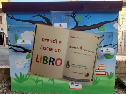 Iniziativa "Prendi e lascia un libro" a Castelleone di Suasa