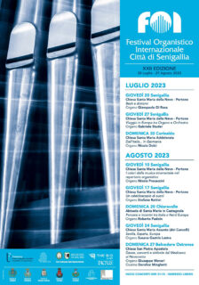 FOI 2023 - Festival Organistico Internazionale Città di Senigallia - locandina