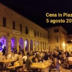 "Cena in piazza " a Serra de' Conti
