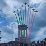 Sorvolo Frecce Tricolori su Ancona il 7 agosto 2023