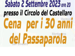 Cena per i 30 anni del Passaparola