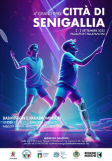 4° Gran Prix Città di Senigallia di badminton e parabadminton - locandina
