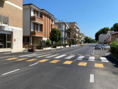 Dopo i lavori di sistemazione della strada Corinaldese a Borgo Ribeca