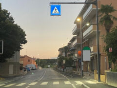 Dopo i lavori di sistemazione della strada Corinaldese a Borgo Ribeca