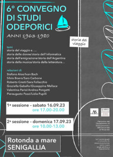 VI Convegno internazionale di studi odeporici