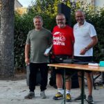 Il capitano della Dometto-Demas Fabrizio Marcantoni premiato da Luca e Simone Angeloni