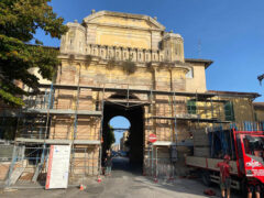 Lavori di restauro a porta Mazzini