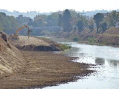 Lavori del fiume Misa a Senigallia