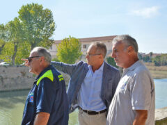 Sopralluogo dell’assessore regionale Stefano Aguzzi ai lavori del fiume Misa a Senigallia