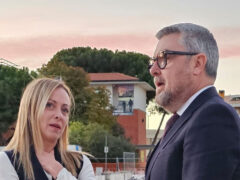 Giorgia Meloni e Massimo Olivetti