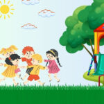 Parco giochi per bambini, area verde
