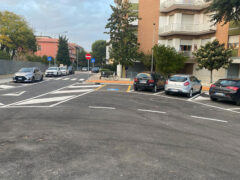 Rotatoria tra Viale Anita Garibaldi, via Marche e via L'Aquila