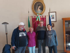 Famiglia Lauriol in visita a Corinaldo