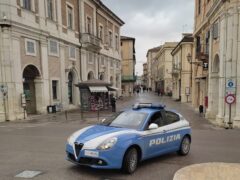 Polizia nel centro di Senigallia