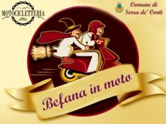 Locandina dell'evento "Befana in moto"