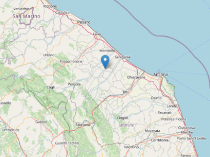Terremoto del 4 gennaio con epicentro a Corinaldo