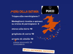 Menu della Befana 2024 da Pucci Gastronomia Rosticceria