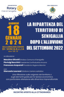 La ripartenza del territorio di Senigallia dopo l'alluvione del settembre 2022
