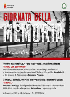 Giornata della Memoria 2024 a Corinaldo