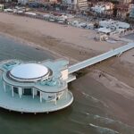 Veduta aerea della Rotonda a Mare di Senigallia