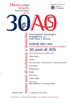 Celebrazione trentennale AOS - Associazione Oncologica Senigalliese