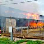 Incendio fienile a Serra de' Conti