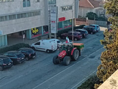 Protesta dei trattori a Senigallia