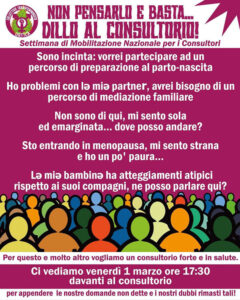 Settimana di mobilitazione nazionale per i consultori