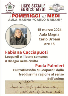 Fabiana Cacciapuoti al Liceo Medi di Senigallia