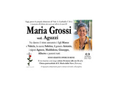 Necrologio Maria Grossi