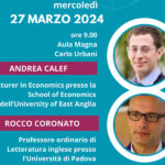 50 anni del Medi: incontro con professori Calef e Coronato