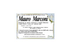 Necrologio Mauro Marconi