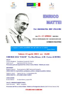 Incontro su Enrico Mattei