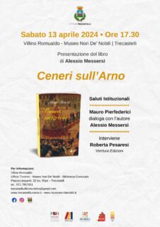 Presentazione libro Ceneri sull'Arno di Alessio Messersì - locandina