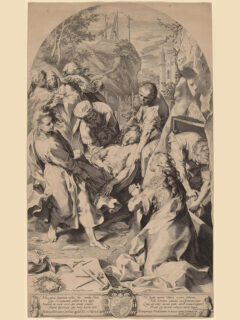 Federico Barocci, Trasporto di Cristo al Sepolcro, 1582, incisione successiva