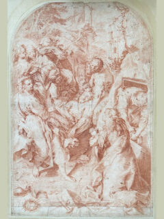 Federico Barocci, Trasporto di Cristo al Sepolcro, 1582, incisione successiva