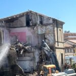 Demolizione edifici alla curva della Penna