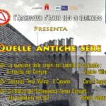 Locandina degli incontri "Quelle antiche sere"