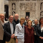 Organista Giuseppe Monari, direttore Lorenzo Chiacchiera, Eliana Lulani, Federica Iannella e famiglia Clementoni, con la figlia di Arturo, la signora Rita
