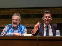 Maurizio Mangialardi e Oliviero Toscani