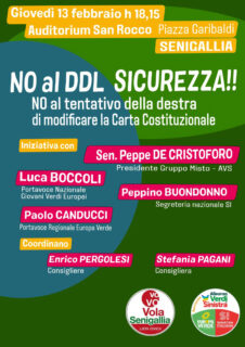 No al DDL Sicurezza - Incontro a Senigallia