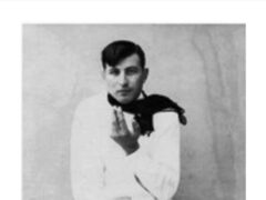 Riccardo Gambelli in una foto di Mario Giacomelli