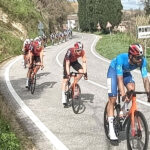 Filippo Ganna, leader azzurro della Tirreno-Adriatico a Montefortino