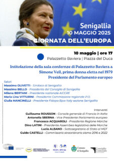Intitolazione sala conferenze di Palazzetto Baviera a Simone Veil per la Festa dell'Europa 2025