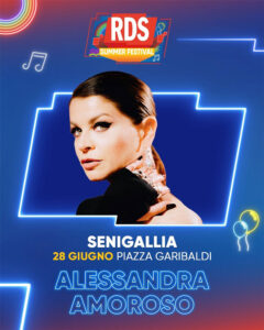 Alessandra Amoroso il 28 giugno 2025 a Senigallia per RDS Summer Festival