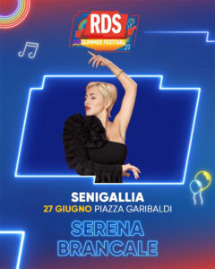 Serena Brancale il 27 giugno 2025 a Senigallia per RDS Summer Festival