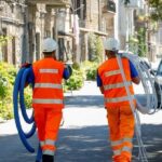 Lavori di posa della fibra ottica