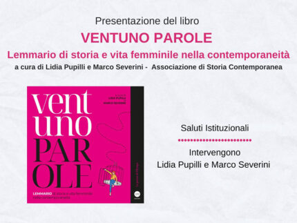 Presentazione libro Ventuno Parole a Trecastelli