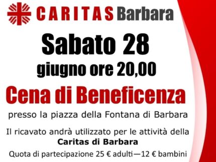 Caritas Barbara - Cena di beneficenza in piazza