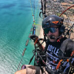 Felix Baumgartner in volo sulla costa del Fermano